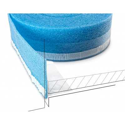 Taśma dylatacyjna z folią i klejem TD/PE