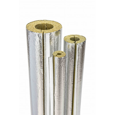 Otulina z wełny mineralnej pokryta zbrojoną folią aluminiową