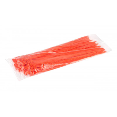 Opaska zaciskowa do otulin kolorowych 368x7,6mm - pomarańczowa 100 szt
