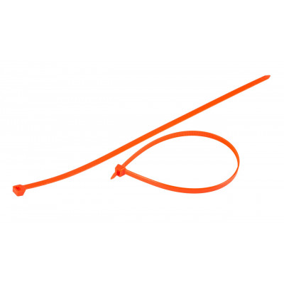 Opaska zaciskowa do otulin kolorowych 368x7,6mm - pomarańczowa 100 szt