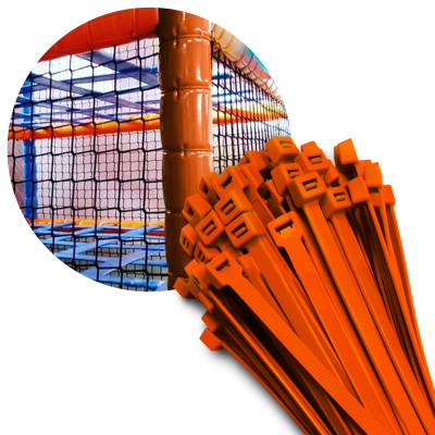 Opaska zaciskowa do otulin kolorowych 368x7,6mm - pomarańczowa 1 szt