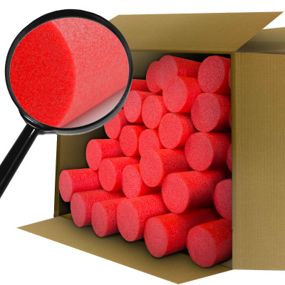 Makaron do pływania 60 mm dł. 160 cm - czerwony 50 szt. karton