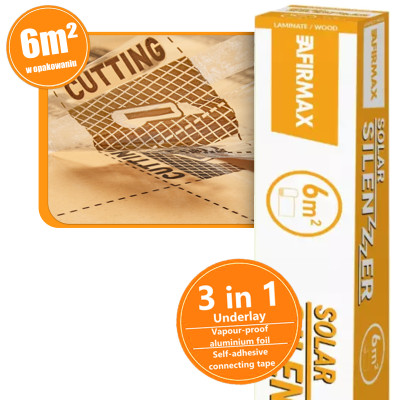 Podkład pod panele winylowe - Afirmax Solar Silenzer 1,5 mm (6 m2)