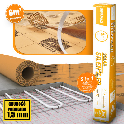 Podkład pod panele winylowe - Afirmax Solar Silenzer 1,5 mm (6 m2)