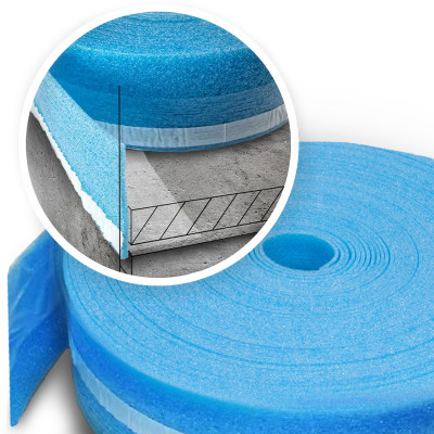 Taśma dylatacyjna z folią i klejem TD/PE