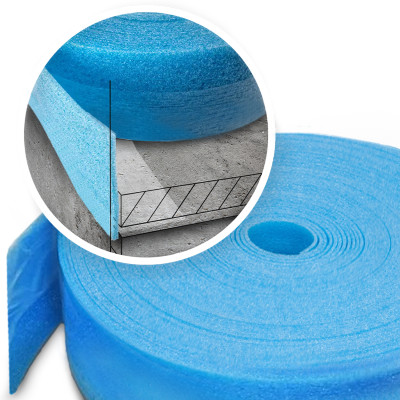 Taśma dylatacyjna z folią TD/PE - 1 szt. 1 krążek 50mb.