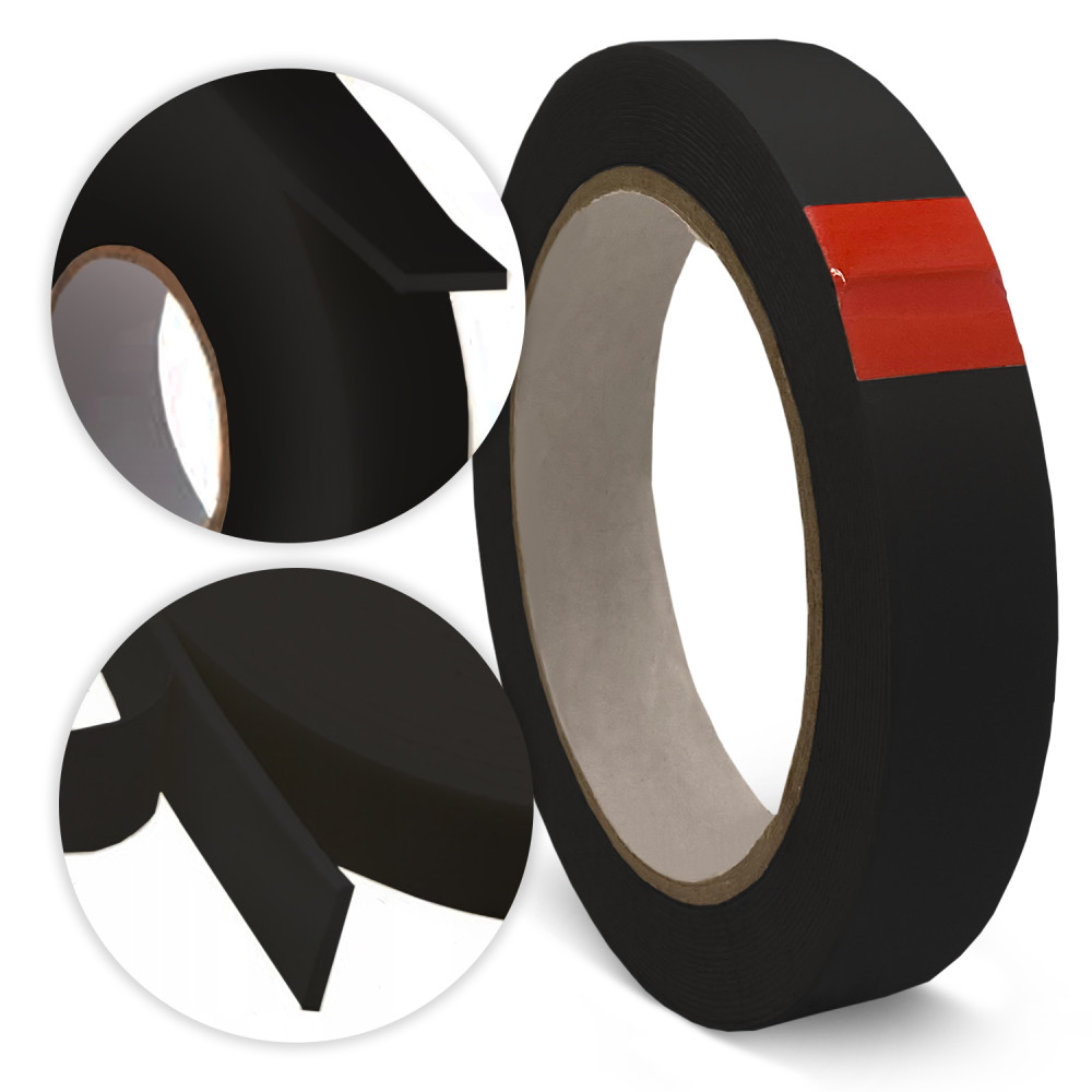 Taśma dwustronna piankowa czarna 19mm/5m