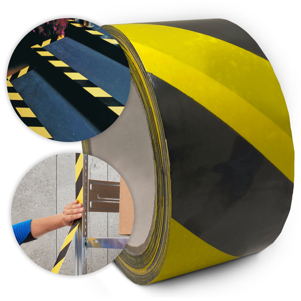 Taśma ostrzegawcza żółto-czarna 50/33M