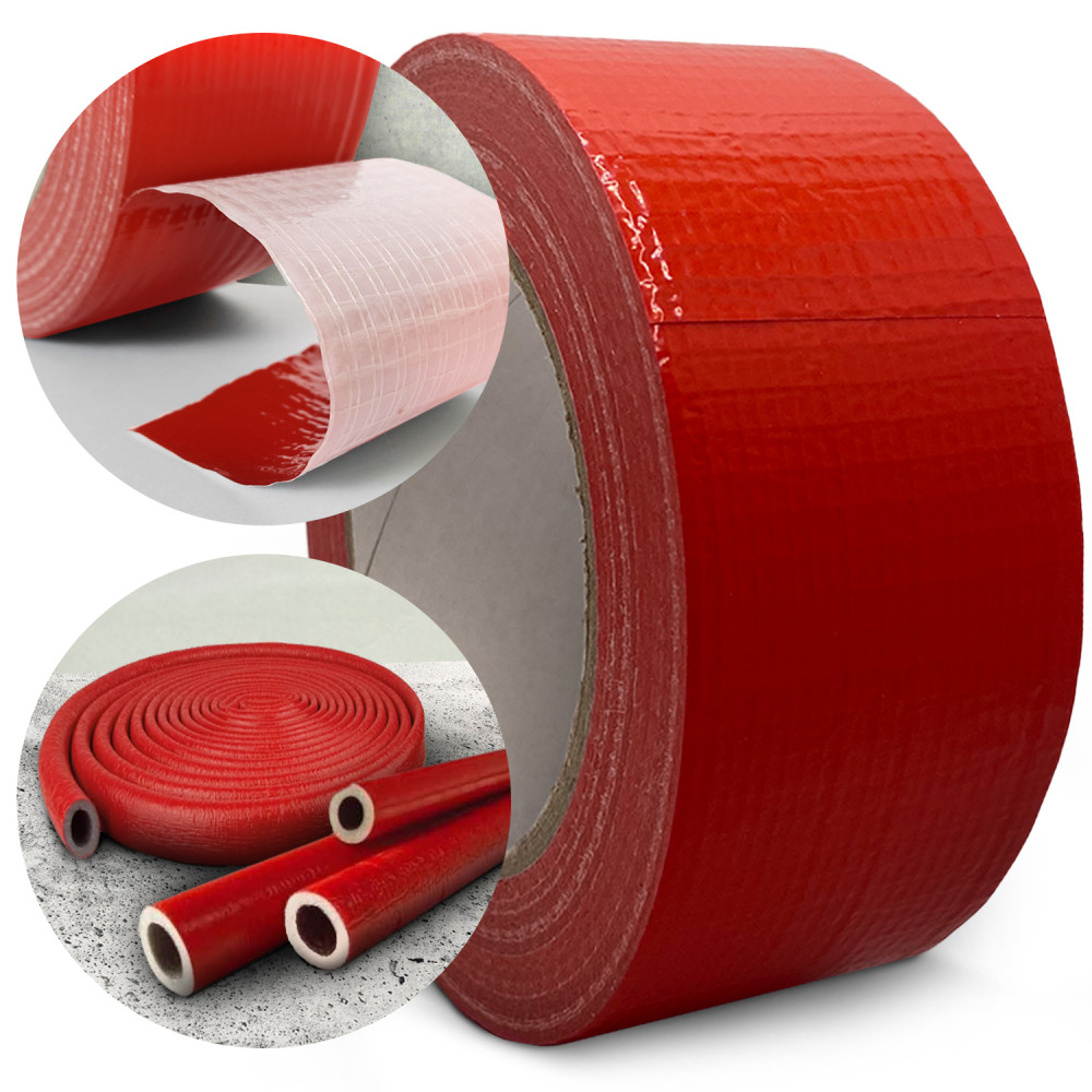 Taśma DUCT czerwona - 48mm/50mb