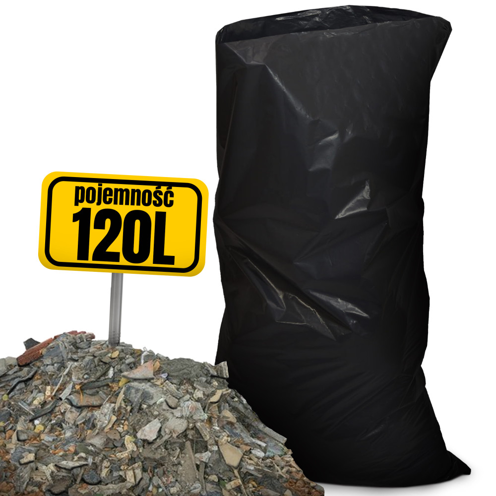 Worki na gruz i liście - 120 L (10 szt)