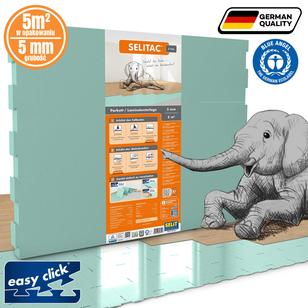 Podkład pod panele SELITAC 5mm 5m2