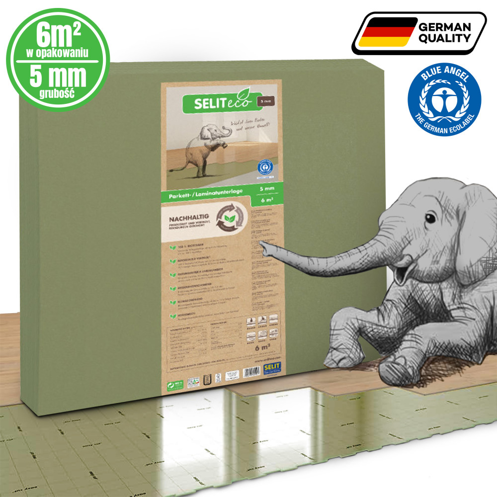 Podkład pod panele SelitECO 5mm 6m² zielony