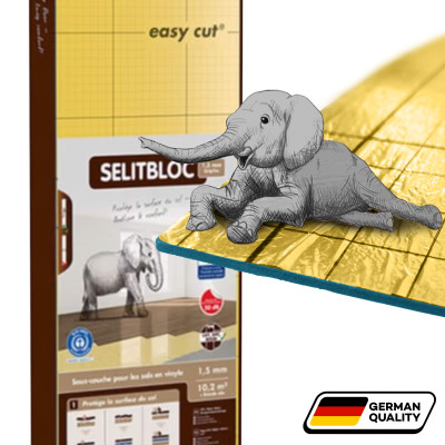 Podkład pod panele SELITBLOC 1,5 mm GripTech 10,2m2 + TAŚMA ALU GRATIS