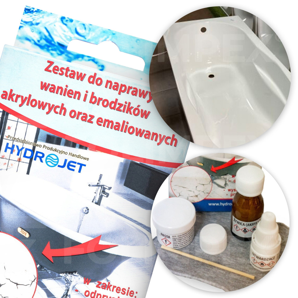Zestaw naprawczy do wanien i brodzików