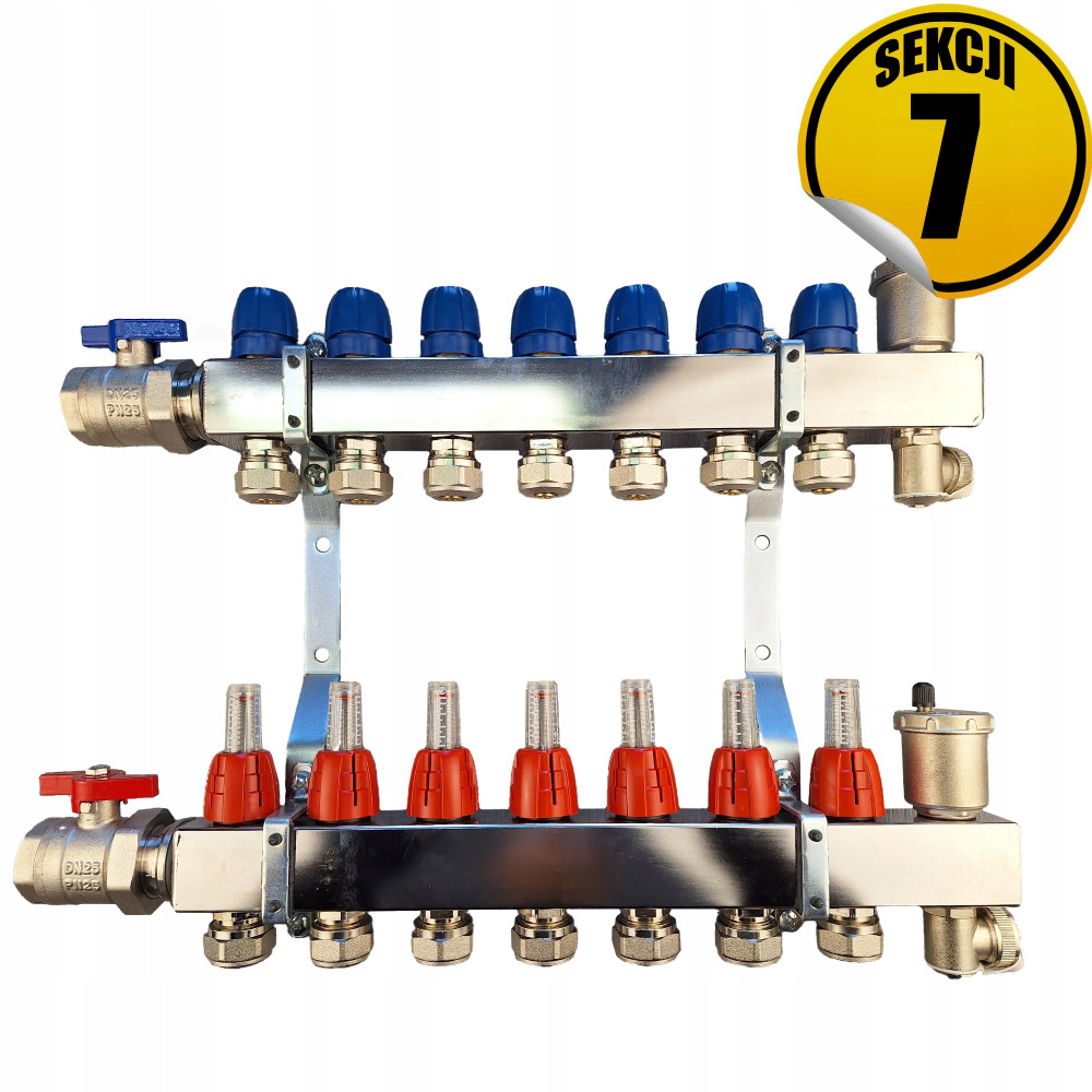 Rozdzielacz ze stali nierdzewnej Premium11, sekcji 7 CAPRICORN