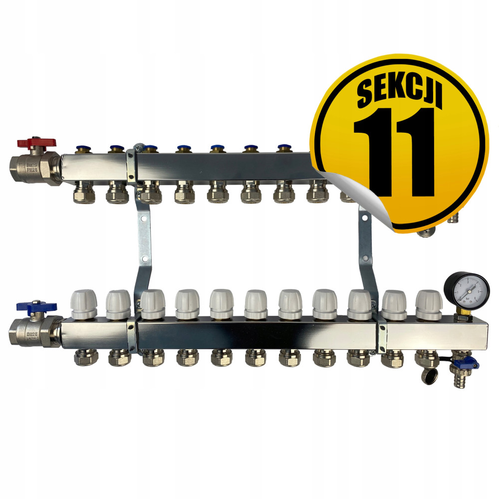 Rozdzielacz ze stali nierdzewnej Premium 4, sekcji 11 CAPRICORN