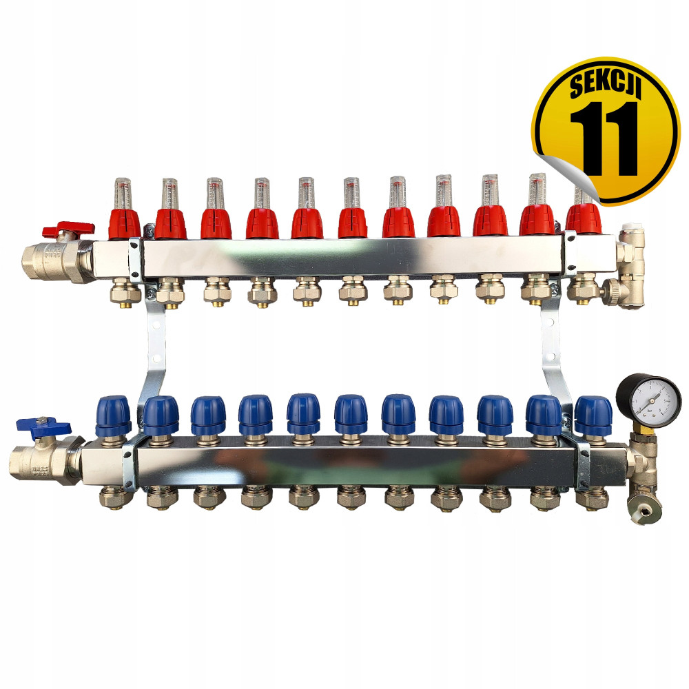 Rozdzielacz ze stali nierdzewnej Premium4, sekcji 11 CAPRICORN