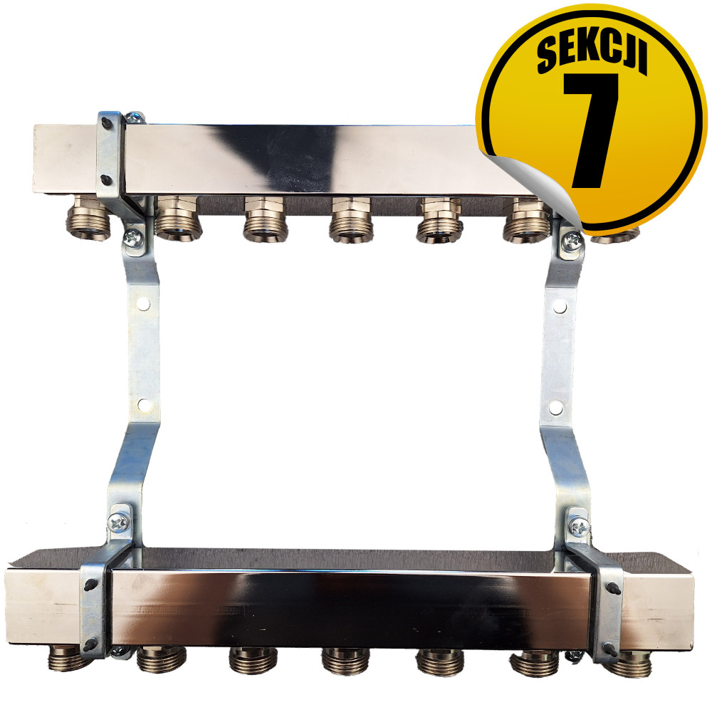 CAPRICORN Rozdzielacz mosiężny PREMIUM11, eurokonusy 16 X 1,5. 3 sekcje.