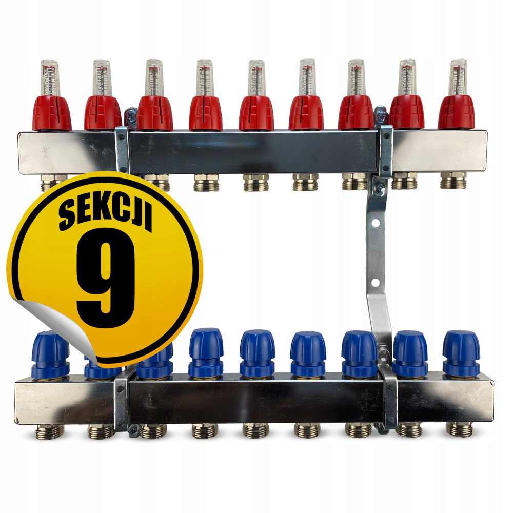 Rozdzielacz ze stali nierdzewnej Optimum1,9 sekcji 9 CAPRICORN