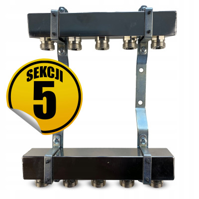 CAPRICORN Rozdzielacz ze stali nierdzewnej do C.O. SOLID1 SEKCJI 5.