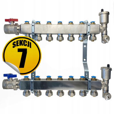 Rozdzielacz ze stali nierdzewnej Standard 3, sekcji 7 CAPRICORN