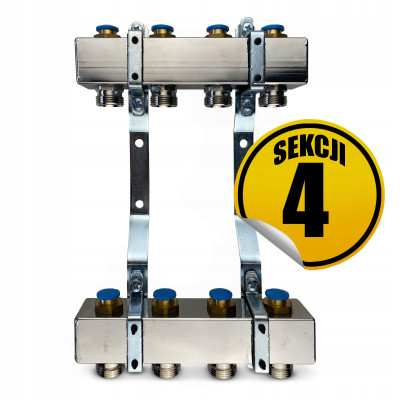 CAPRICORN Rozdzielacz ze stali nierdzewnej OPTIMUM3, sekcji 4.