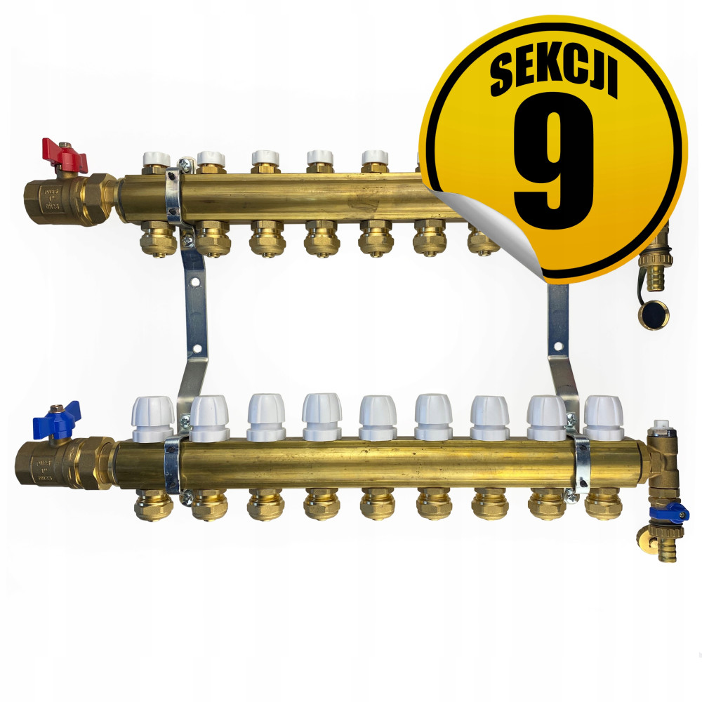 CAPRICORN Rozdzielacz mosiężny stndard2.1 sekcji 9.