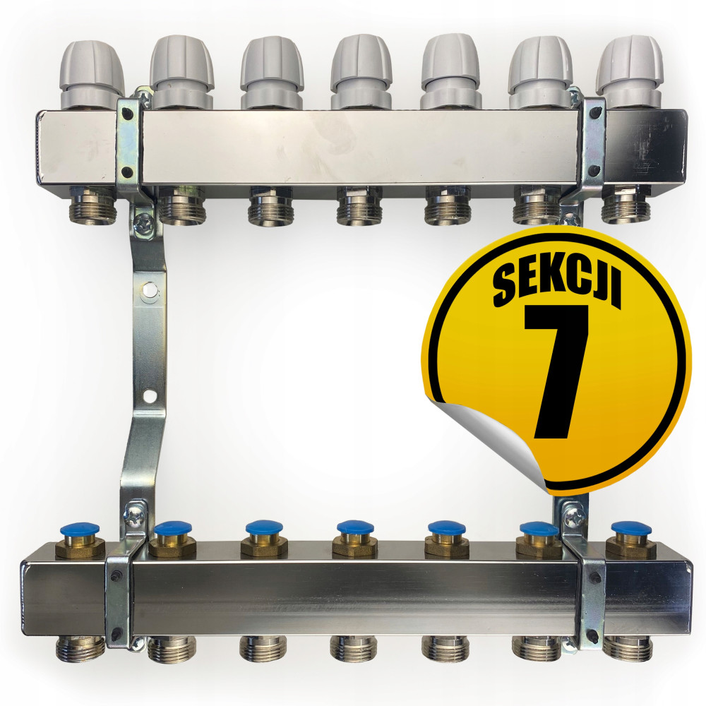 CAPRICORN Rozdzielacz ze stali nierdzewnej OPTIMUM2, do instalacji grzewczych sekcji 7.