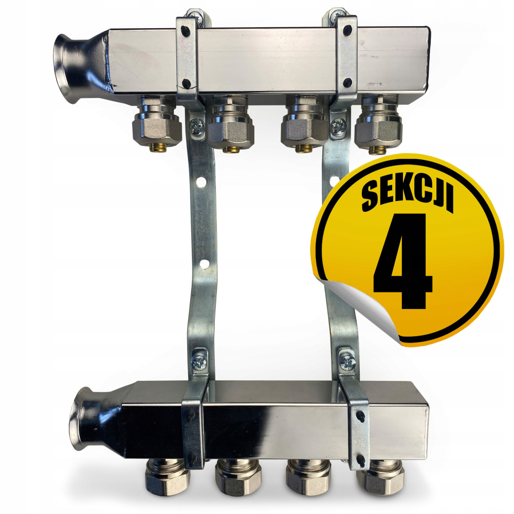 CAPRICORN Rozdzielacz ze stali nierdzewnej do centralnego ogrzewania SOLID1 16x2.