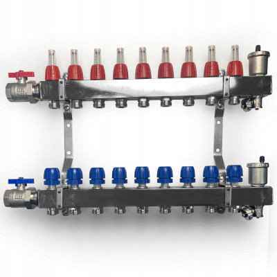 CAPRICORN Rozdzielacz ze stali nierdzewnej Premium11, 9 sekcji .