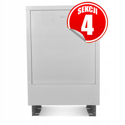 Szafka podtynkowa do 4 sekcji z zamkiem na monetę 400/713 CAPRICORN