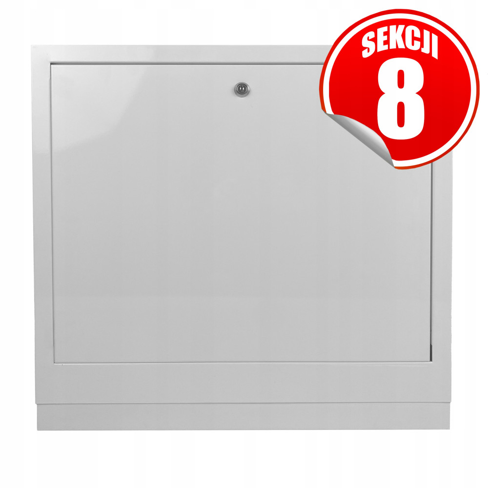 Szafka podtynkowa z maskownicą do 8 sekcji na kluczyk 535/560 CAPRICORN