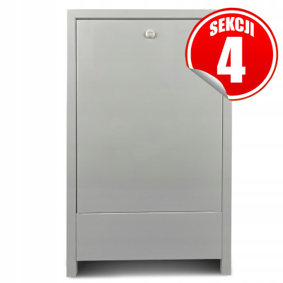 Szafka natynkowa do 4 sekcji z zamkiem na monety 400/640/135 CAPRICORN