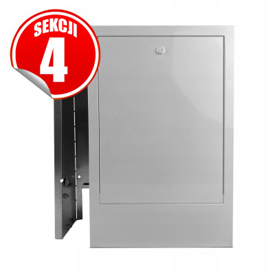 Szafka podtynkowa DIY do 4 sekcji z zamkiem na monetę CAPRICORN