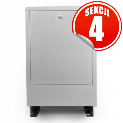 Szafka podtynkowa do 4 sekcji z zamkiem na monetę 400/713 CAPRICORN