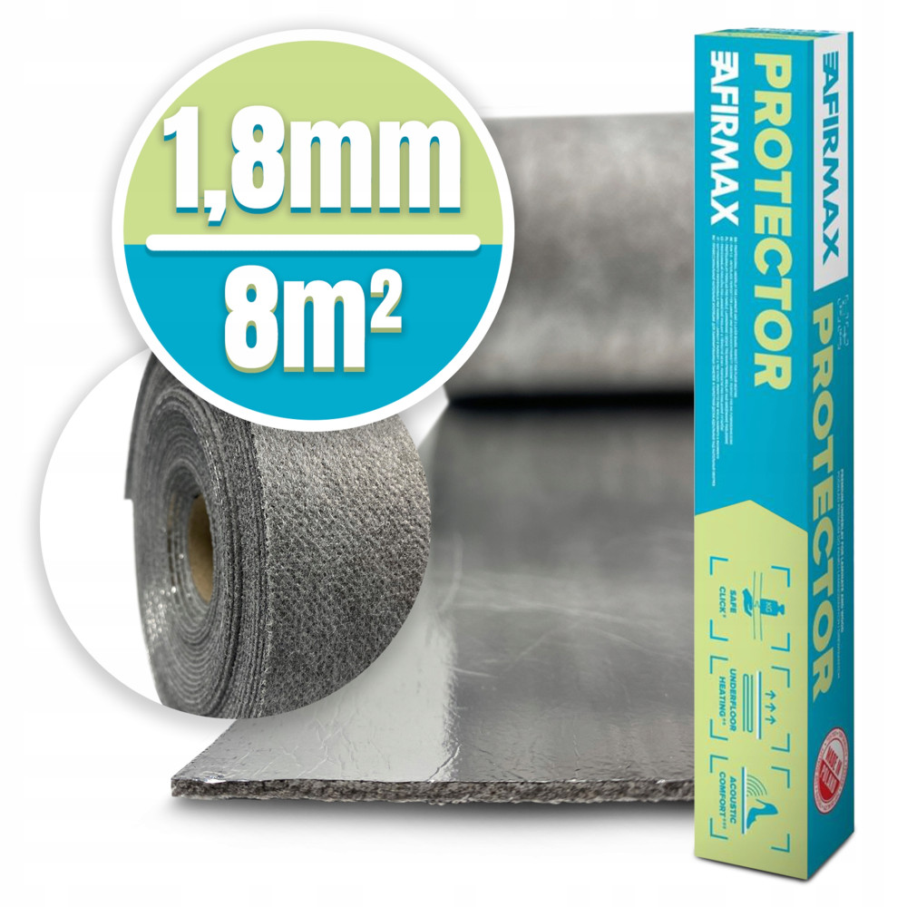 PODKŁAD POD PANELE AFIRMAX PROTECTOR LAMINAT VINYL 1,8mm 8m²