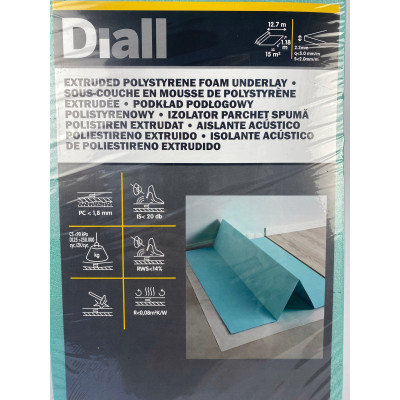 Podkład pod panele LAMINAT DREWNO 2,2 mm 15m2 DIALL