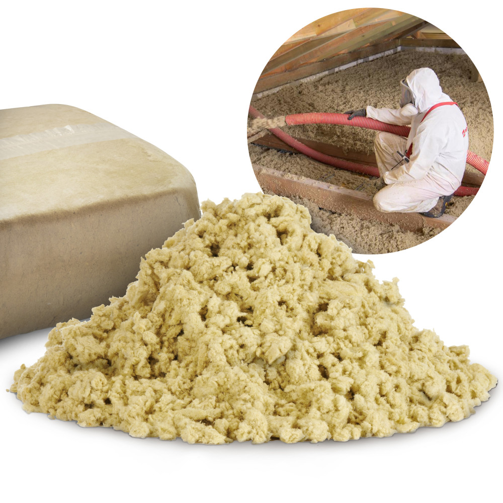 Regranulat z wełny mineralnej worki (15 kg)