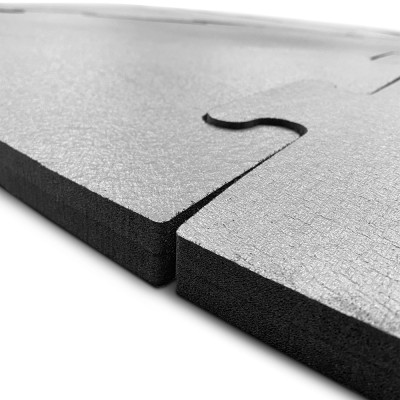 Mata pod basen ogrodowy lub jacuzzy, grubość 25mm średnica szara 2,38m