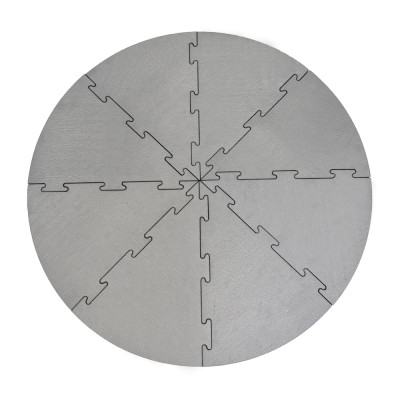 Mata pod basen ogrodowy lub jacuzzy, grubość 25mm średnica szara 2,38m