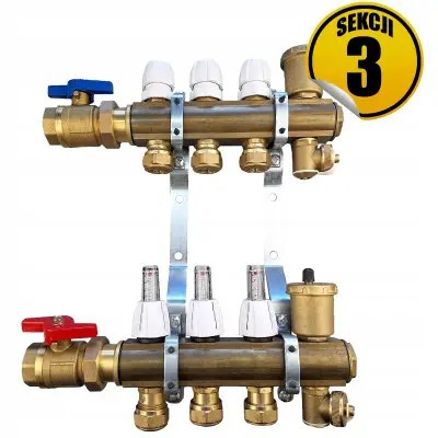 Rozdzielacz mosiężny Premium11 CAPRICORN z eurokonusami.