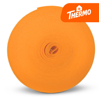 Taśma dylatacyjna pomarańczowa z folią i klejem TD/PE