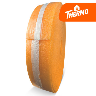 Taśma dylatacyjna pomarańczowa z folią i klejem TD/PE