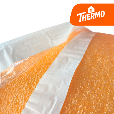 Taśma dylatacyjna pomarańczowa z folią i klejem TD/PE