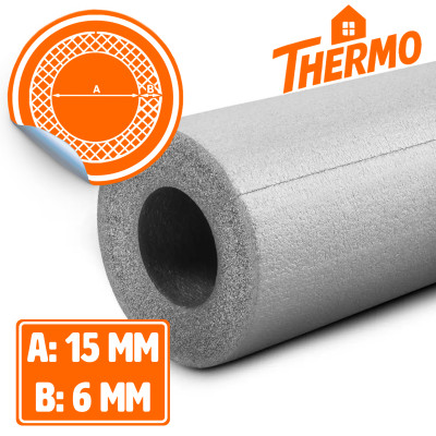 Otulina polietylenowa szara dł. 1 m