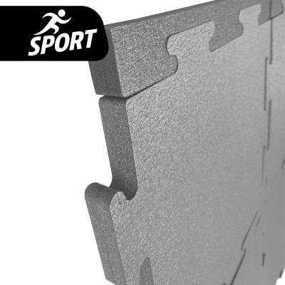 Mata gimnastyczna antypoślizgowa puzzle szara 50mmx50mmx2,5cm 4szt